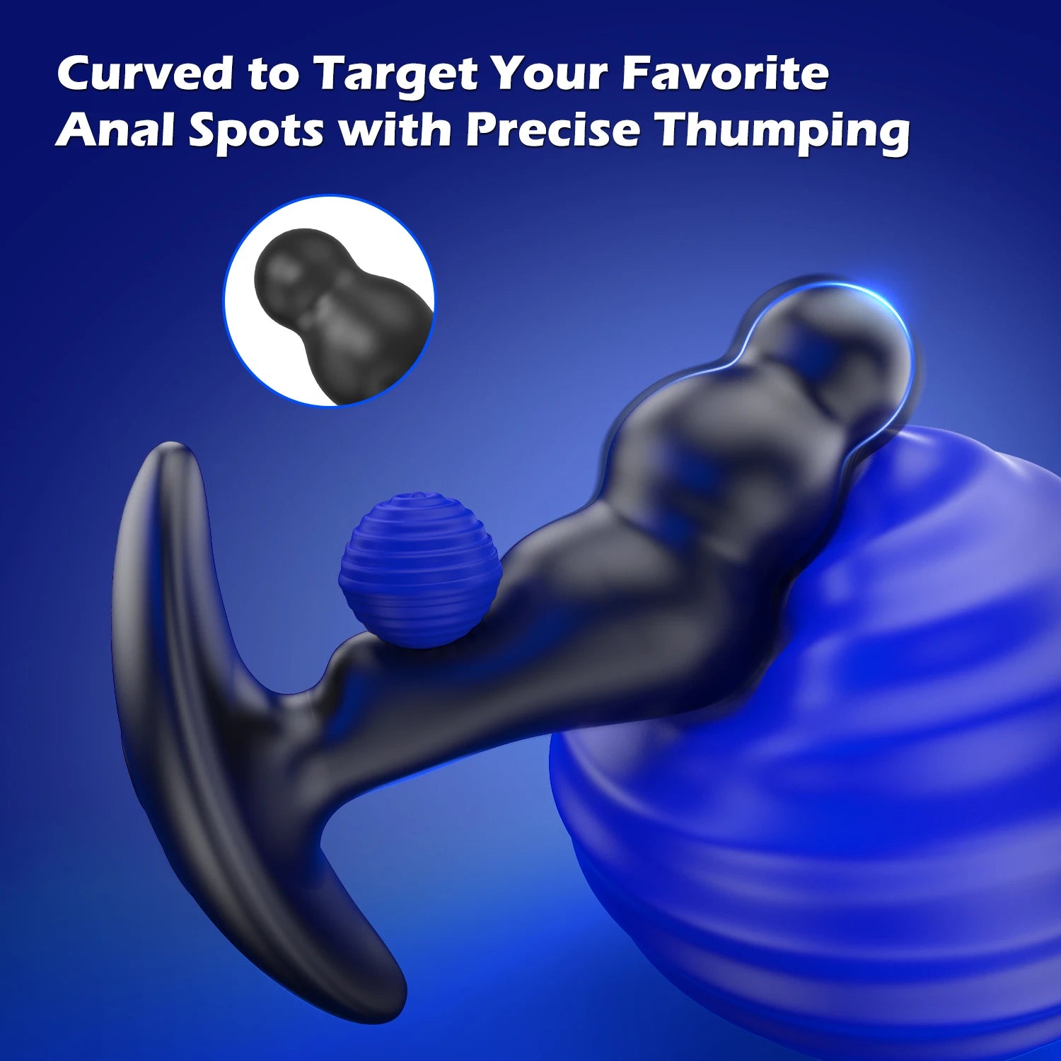 シリコーン前立腺マッサージャー＆アナルプラグバイブレーター 男性用Gスポット刺激器