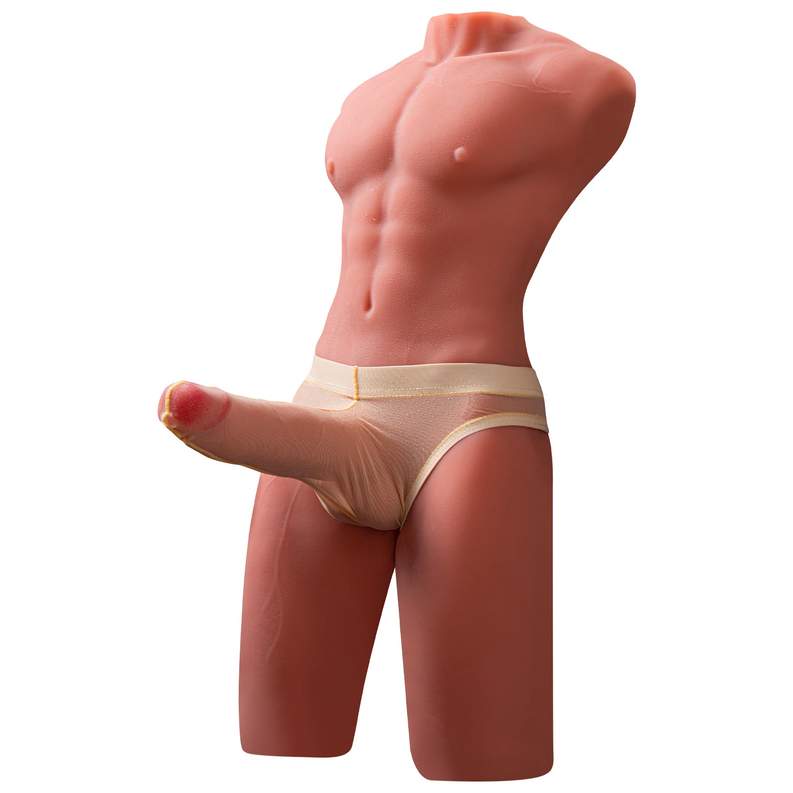 17.6 LB リアリスティック 3D 男性トルソー 6.7インチ シミュレートペニス付き