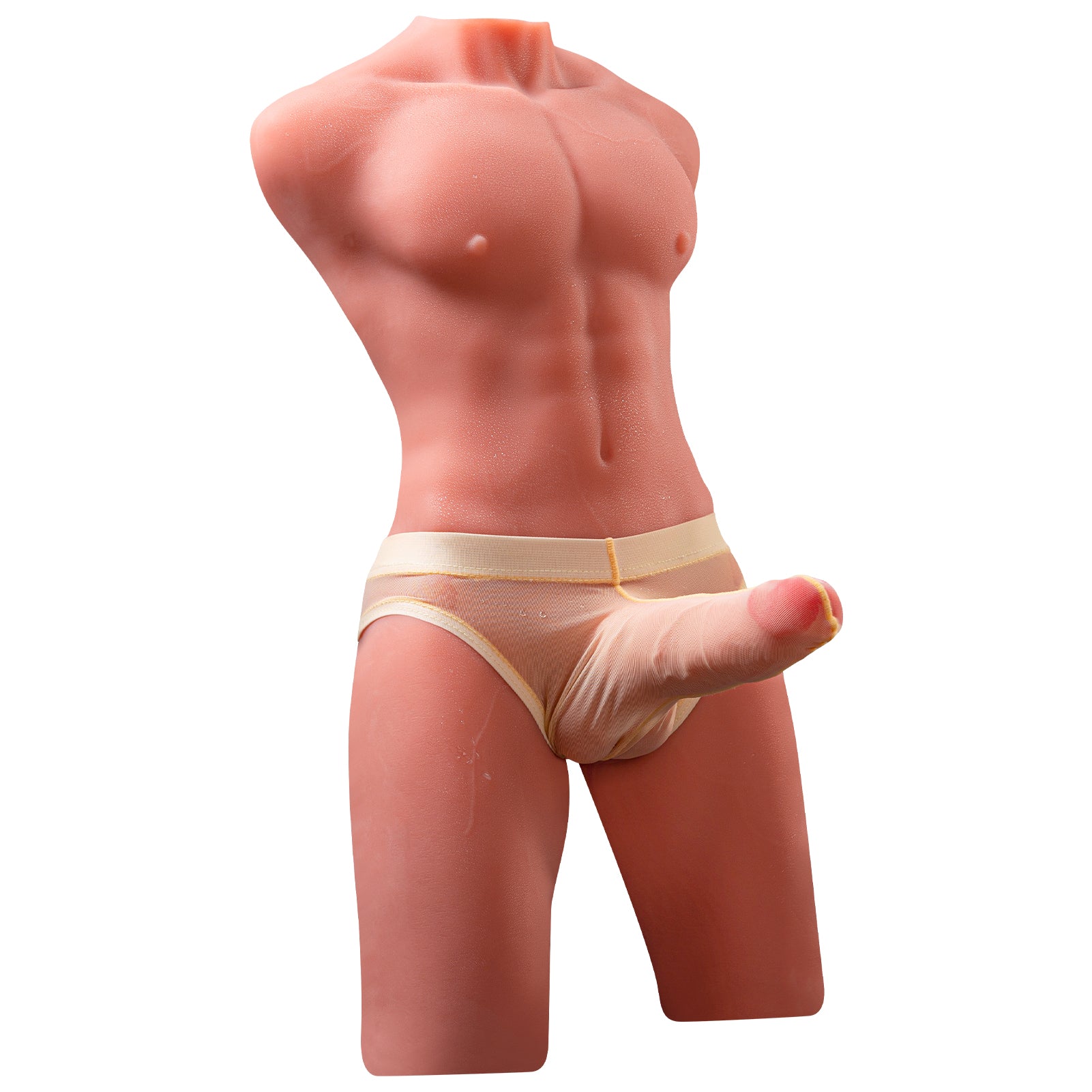 17.6 LB リアリスティック 3D 男性トルソー 6.7インチ シミュレートペニス付き