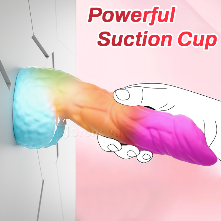 8インチ 21cm リアリスティック シリコン ディルド 強力な吸盤ベース付き