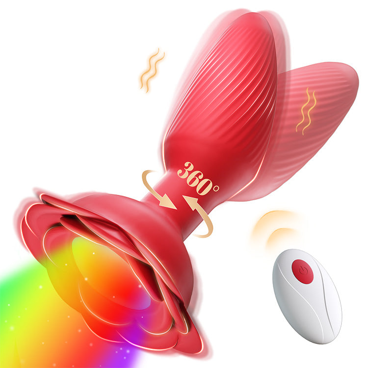 360°回転振動 LEDライト付き＆リモコン操作