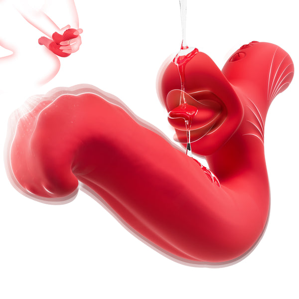 回転舌バイブレーター – クリトリスと乳首の刺激用10モード