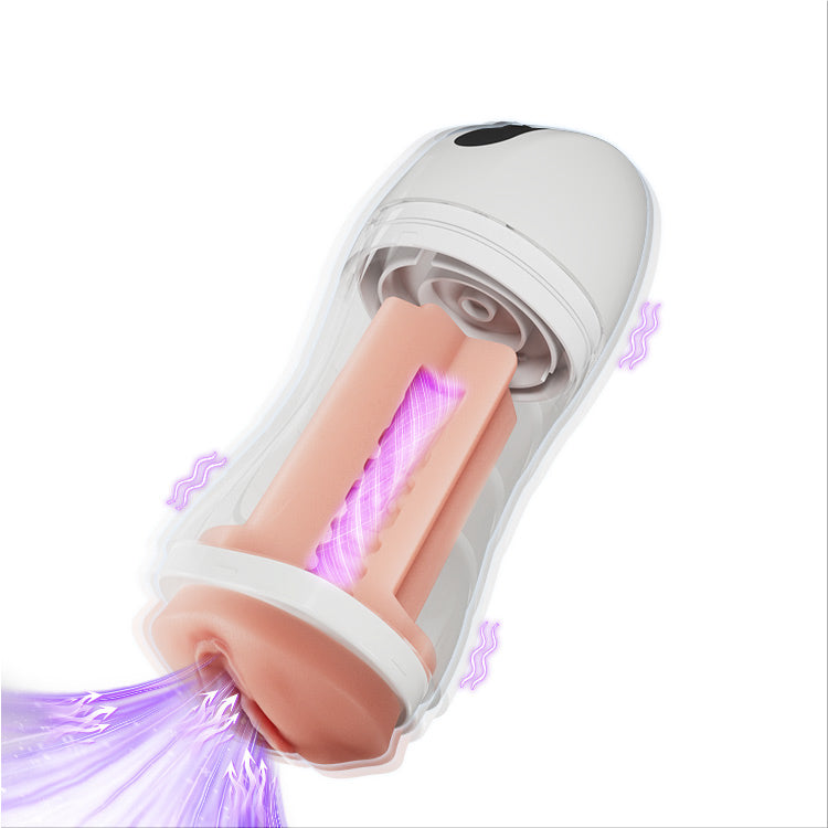 男性用自動吸引振動自慰器 – 10種類の刺激モード
