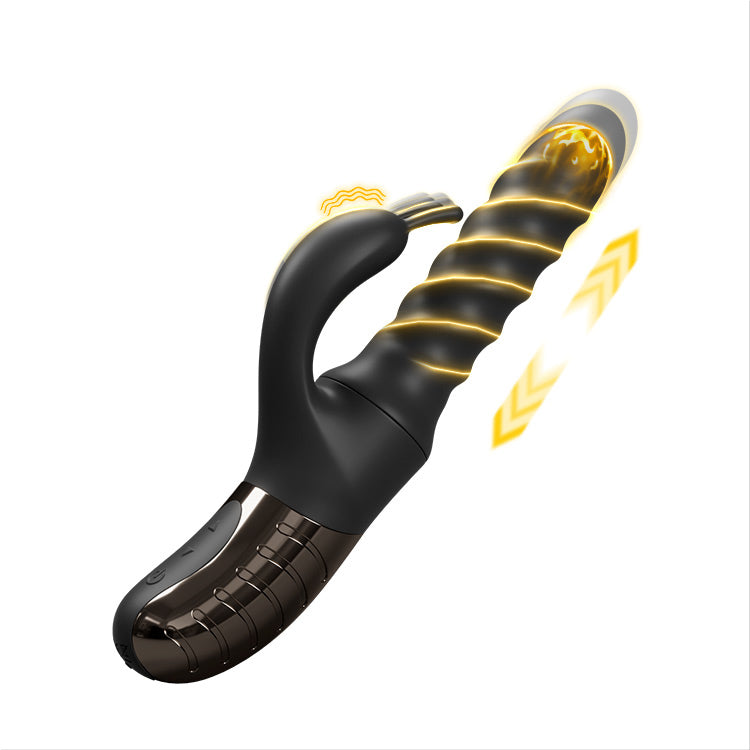 スラスト360°＆回転バイブレーター – デュアルモーターGスポット＆クリトリス刺激器