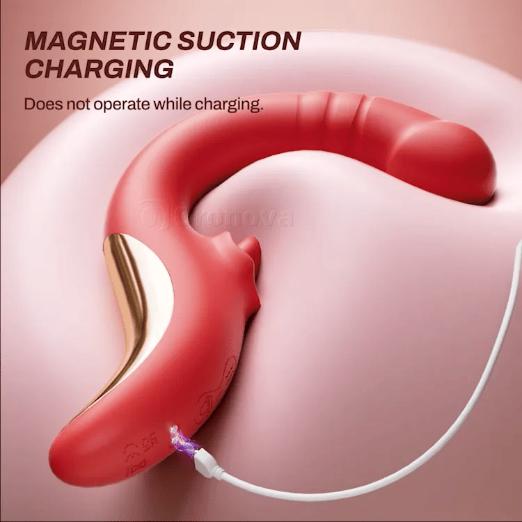 Gスポットを舐めるバイブレーター - ピストン運動＆振動