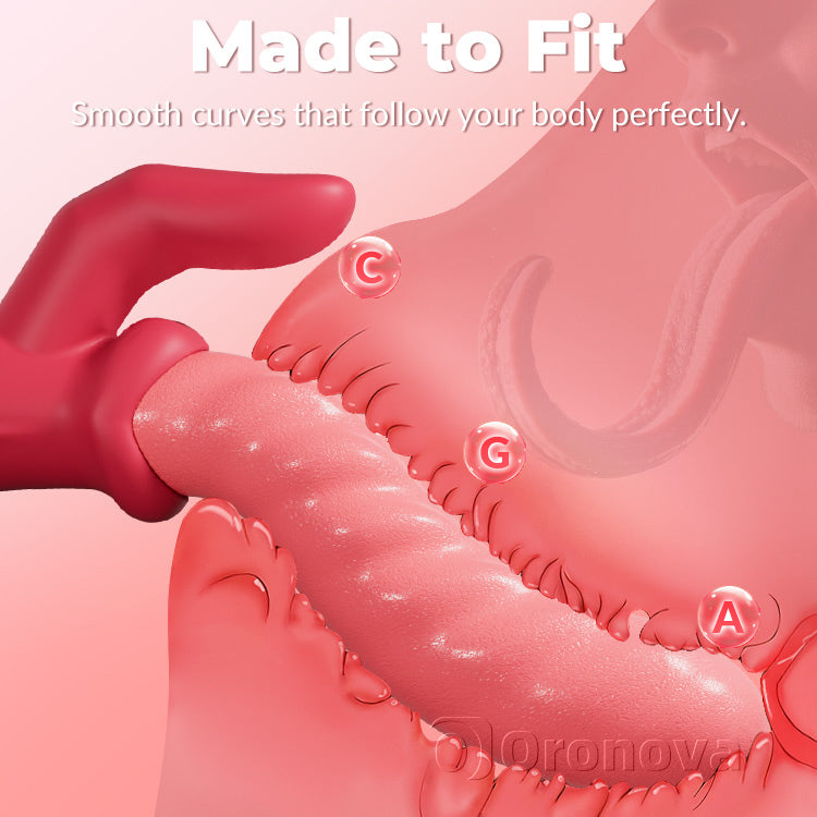 蠕動推進バイブレーター – ねじれ、クリトリス刺激、防水