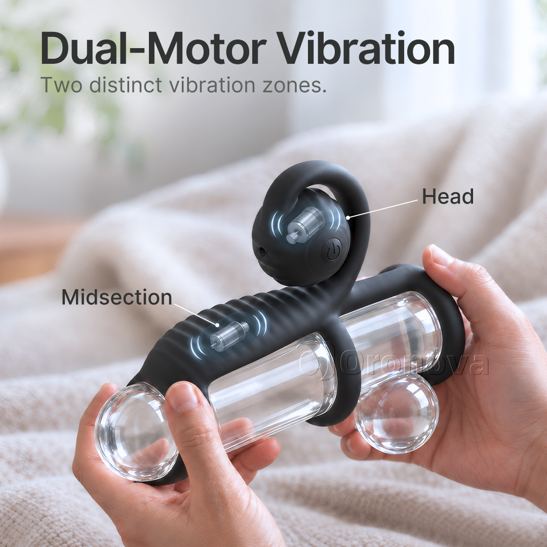 スリーリングデザイン デュアル振動リモコン 丸型振動ヘッド
