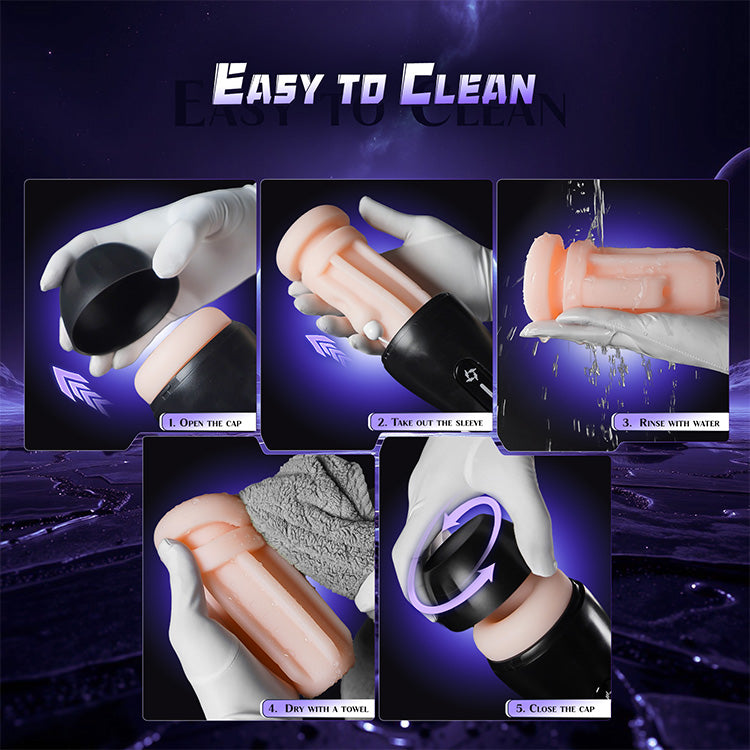 自動男性マスターベーター – 4つの吸引モード、9つの振動、LEDディスプレイ