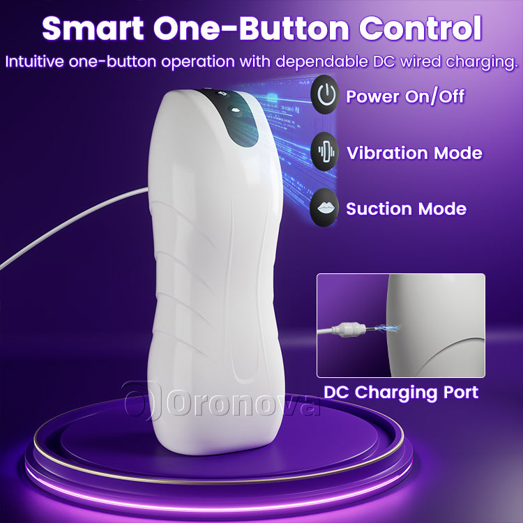 男性用自動吸引振動自慰器 – 10種類の刺激モード